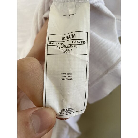 NWT Quiksilver mens white Polo medium short sleeve collared 100% cotton - Picture 4 of 8